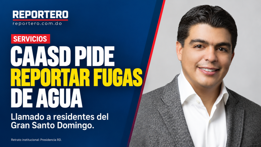 CAASD pide reportar fugas de agua y corregir averías en hogares del Gran Santo Domingo