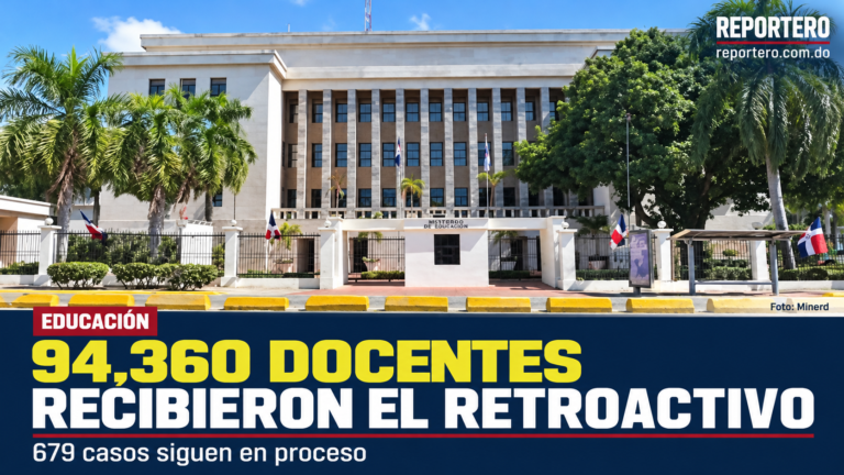 Minerd informa que 94,360 docentes recibieron el pago retroactivo